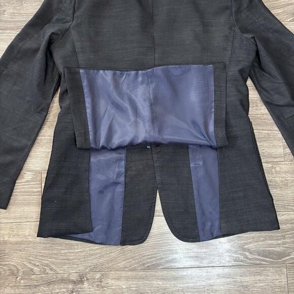 S. Cohen Montreal Mens Sport Coat Size 42R Long Navy Blue Wool Silk Blazer Paulo - Picture 16 of 16